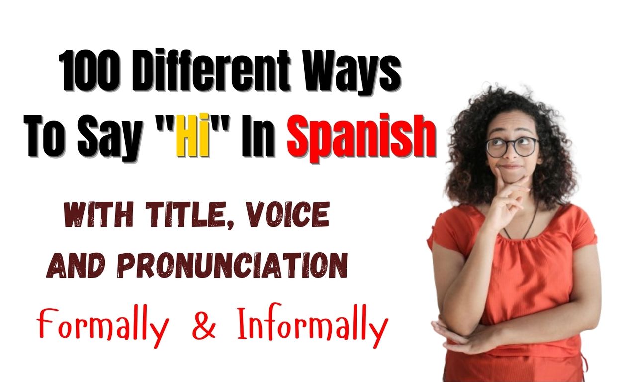 100 Different Ways To Say “Hi” In Spanish With Title, Voice, And Pronunciation